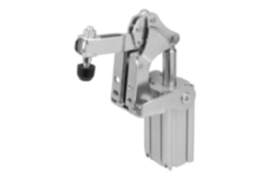 Pneumatic clamps vertical with vertical cylinder bracket