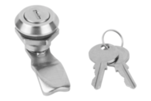 Cuartos de vuelta con llave, acero inoxidable 1.4401, diámetro de carcasa 30 mm Cuartos de vuelta con llave, acero inoxidable 1.4401, diámetro de carcasa 30 mm