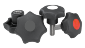 Star grips similar to DIN 6336, metal parts stainless steel Star grips similar to DIN 6336, metal parts stainless steel