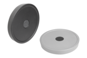 Disc handwheels, aluminium without grip Disc handwheels, aluminium without grip