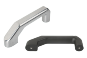 Pull handles, aluminium, slanted both sides