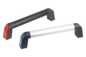 Empuñaduras de tubo Bighand de aluminio con punta de empuñadura de plástico