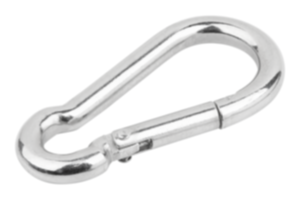 Carabiner clip DIN 5299, steel Form C