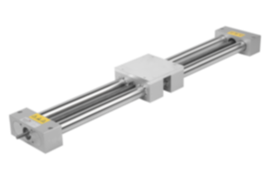 Double tube linear actuator with mounting bracket Double tube linear actuator with mounting bracket