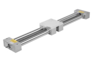 Unidades lineares de tubo duplo com placa de montagem