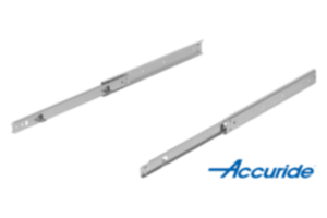 Telescopic slides, steel for surface mounting, partial extension both sides, load capacity up to 35 kg