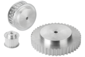 Toothed belt pulleys T profile