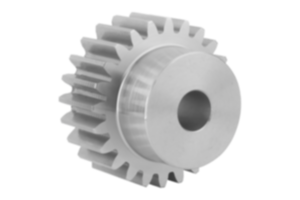Spur gears stainless steel, module 2 toothing milled, straight teeth, engagement angle 20°