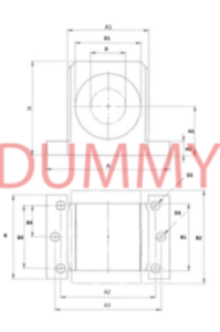 Mancal reto de rolamento de alumínio Mancal reto de rolamento de alumínio