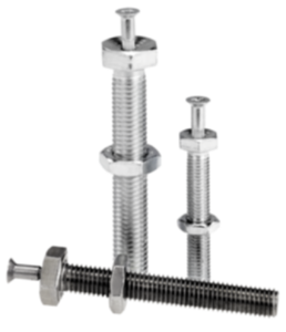 Levelling feet ECO threaded spindles steel or stainless steel
