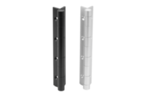 Bisagras elásticas Bisagras con muelle tensor y perfil de aluminio, 0,9 Nm, versión larga