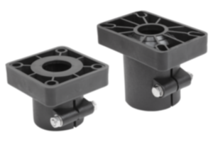 Cabezal de soporte de conector de tubos de plástico para tubos redondos Cabezal de soporte de conector de tubos de plástico para tubos redondos