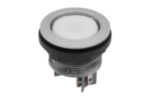 Pulsadores con iluminación, versión integrada Ø 22,3 mm con conexión de conector plano, compactos Pulsadores con iluminación, versión integrada Ø 22,3 mm con conexión de conector plano, compactos