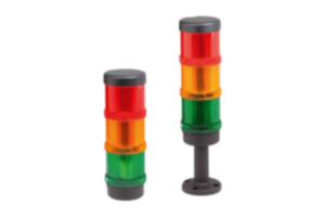 Torres de sinalização, LED verde, amarelo, vermelho, Ø 70 mm Unidade completa Torres de sinalização, LED verde, amarelo, vermelho, Ø 70 mm Unidade completa