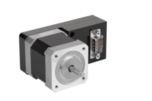 Stepper motor with integrated positioning control