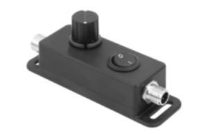 Unidad de mando de atenuador 24V DC con conector macho/hembra M12 con codificación A Unidad de mando de atenuador 24V DC con conector macho/hembra M12 con codificación A